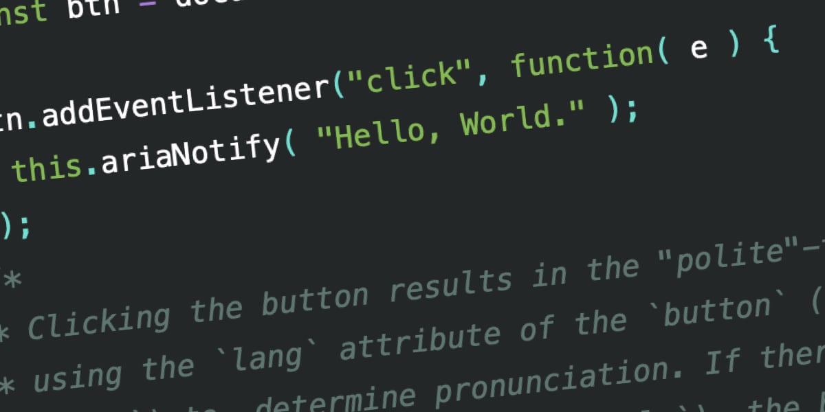 The Siren Song of  ariaNotify() | CSS-Tricks