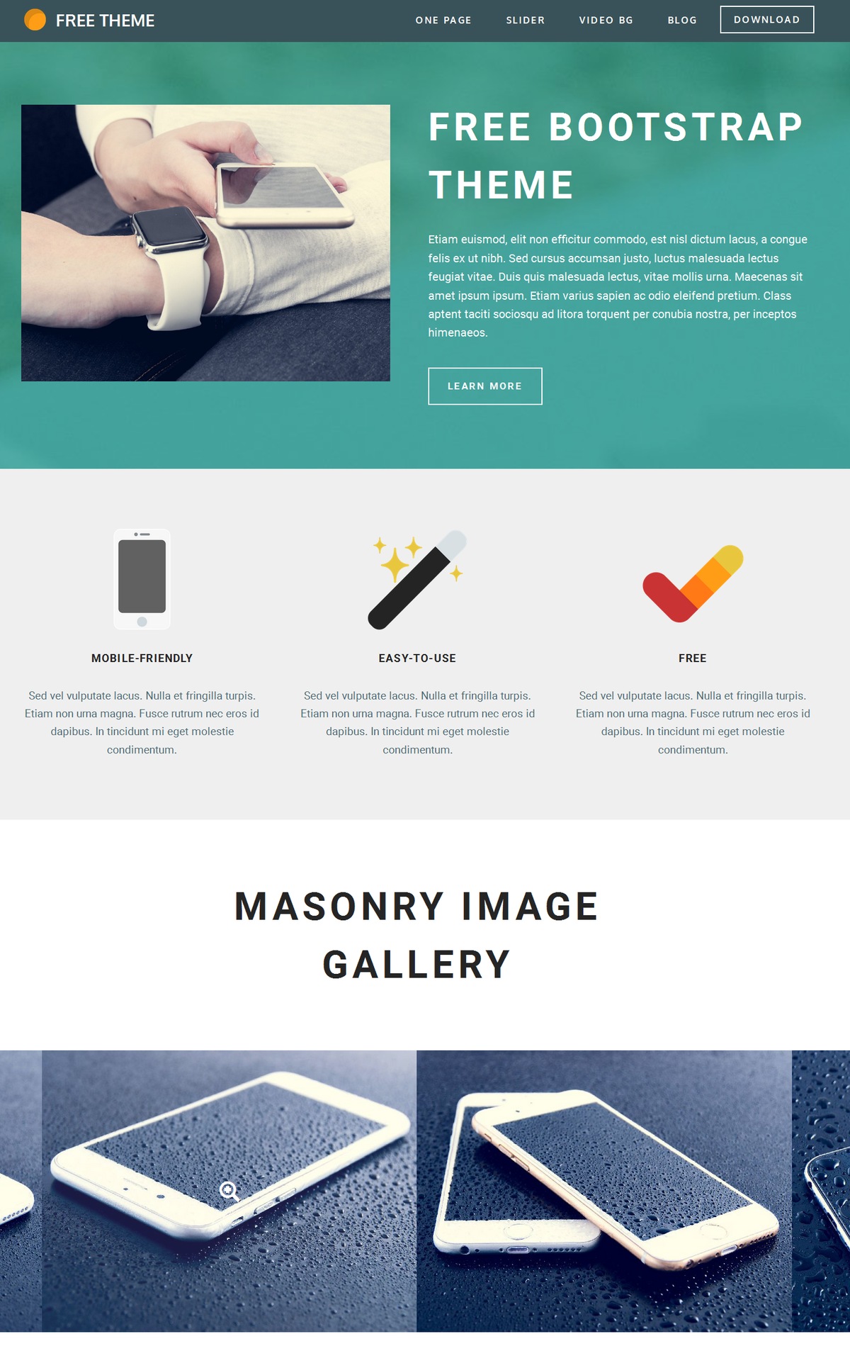 19 Fresh One Page And Landing Page Bootstrap Theme Collection