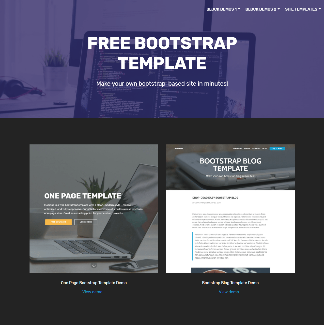 40 Fresh Free Html5 Bootstrap Templates 2020