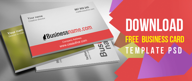 Download Free Business Card Templates Psd Freebie No 64