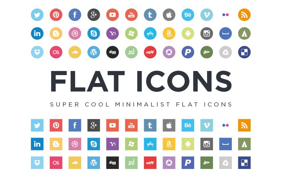 500 High Quality Free Social Media Icon Sets