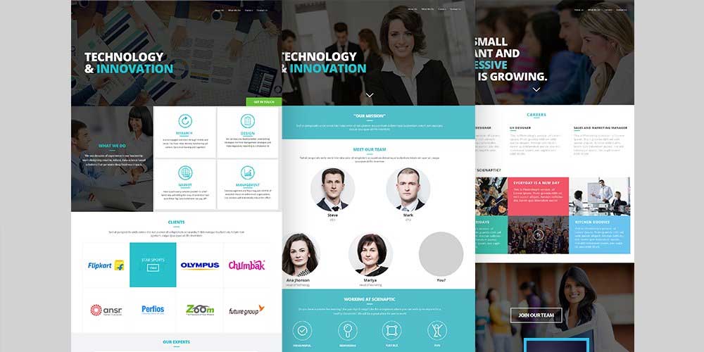 Free Corporate And Business Web Templates Psd