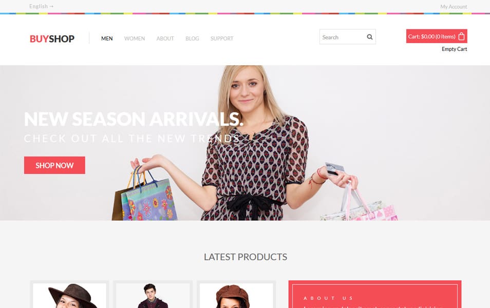 50 Free Responsive Html5 E Commerce Website Templates