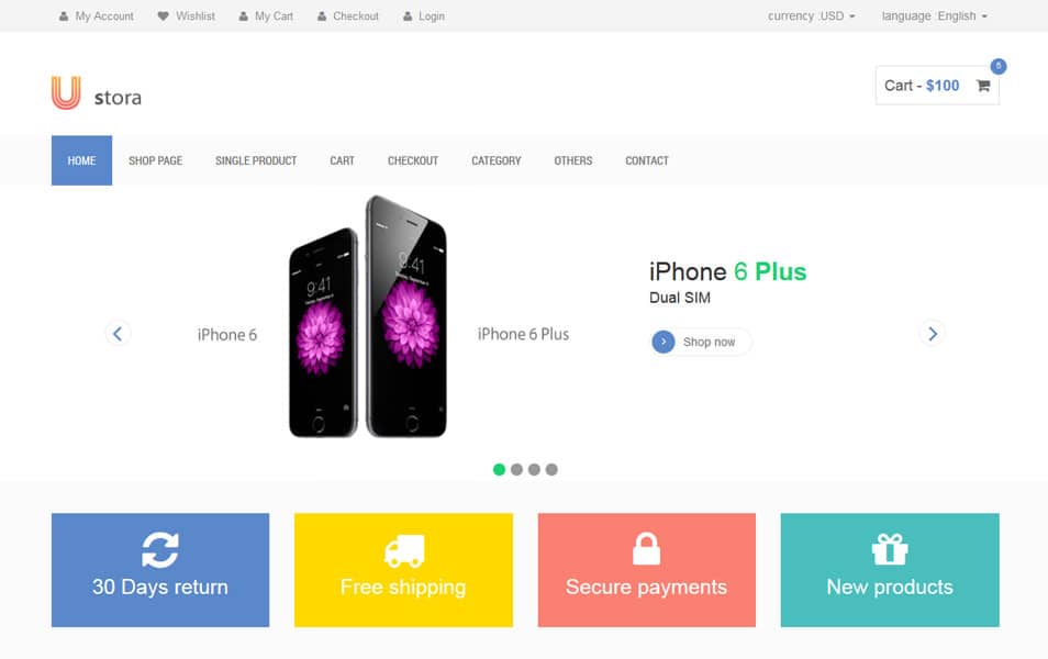 50 Free Responsive Html5 E Commerce Website Templates