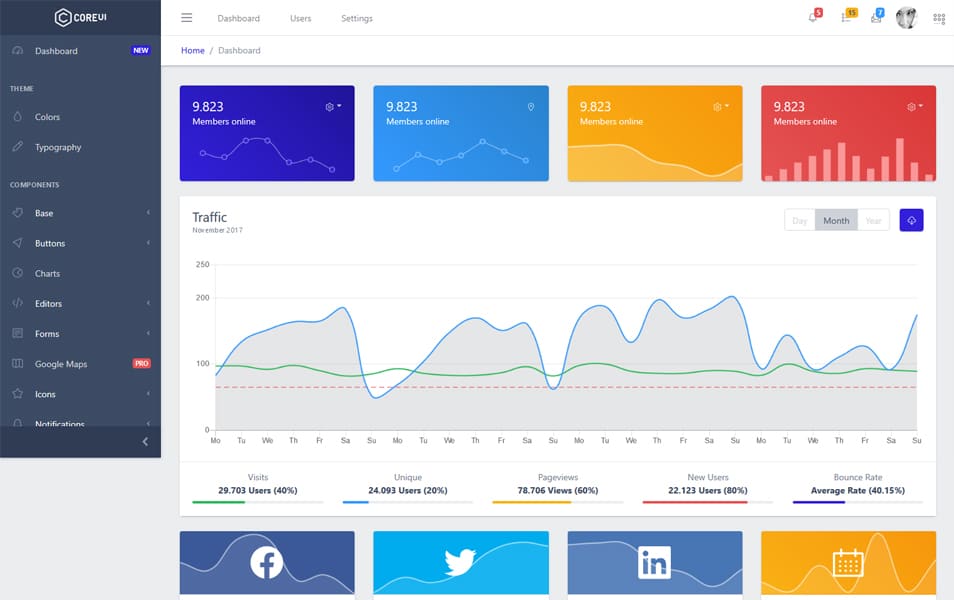 Datta able bootstrap lite is the most stylized bootstrap 4 lite admin template, around all other lite/free admin templates in the market. 53 Free Bootstrap 4 Admin Dashboard Templates