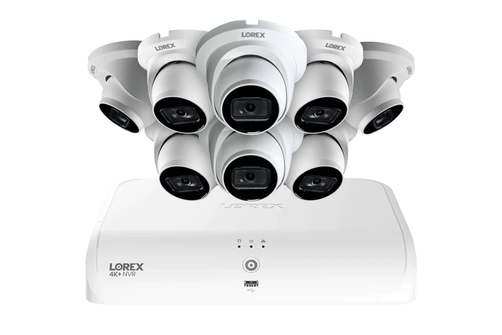 Lorex Fusion Series 4K+ 16 Channel (8 Wired + 8 Fusion Wi-Fi) 2TB Wired System with A14 Wired 4K IP Dome Cameras