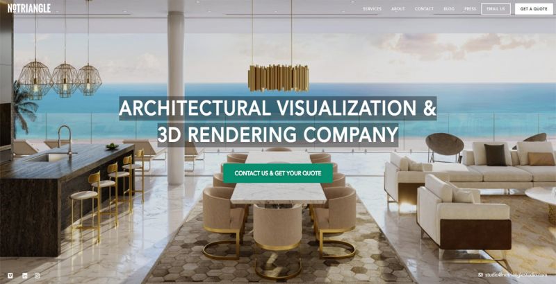 Notriangle Studio 3d Rendering Services Architectural - Modern 4K Minimal Illustrations | Free Download