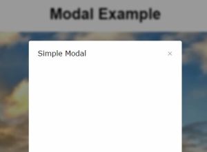 blur background modal window simple effect css