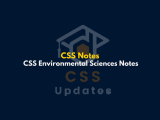Environmental Sciences Notes Pdf Archives Css Updates