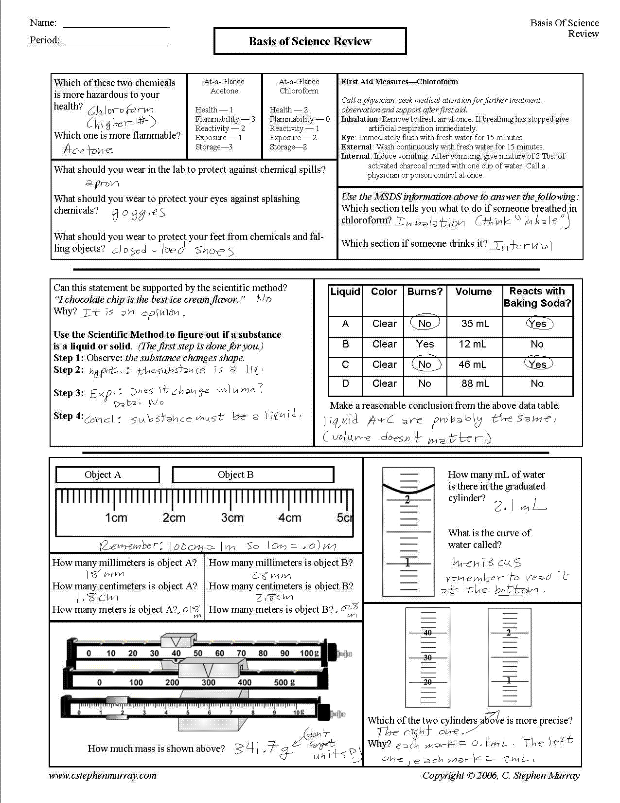 Cstephenmurray more density answer key