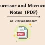 Microprocessor And Microcontrollers Notes (Download Microprocessor And ...