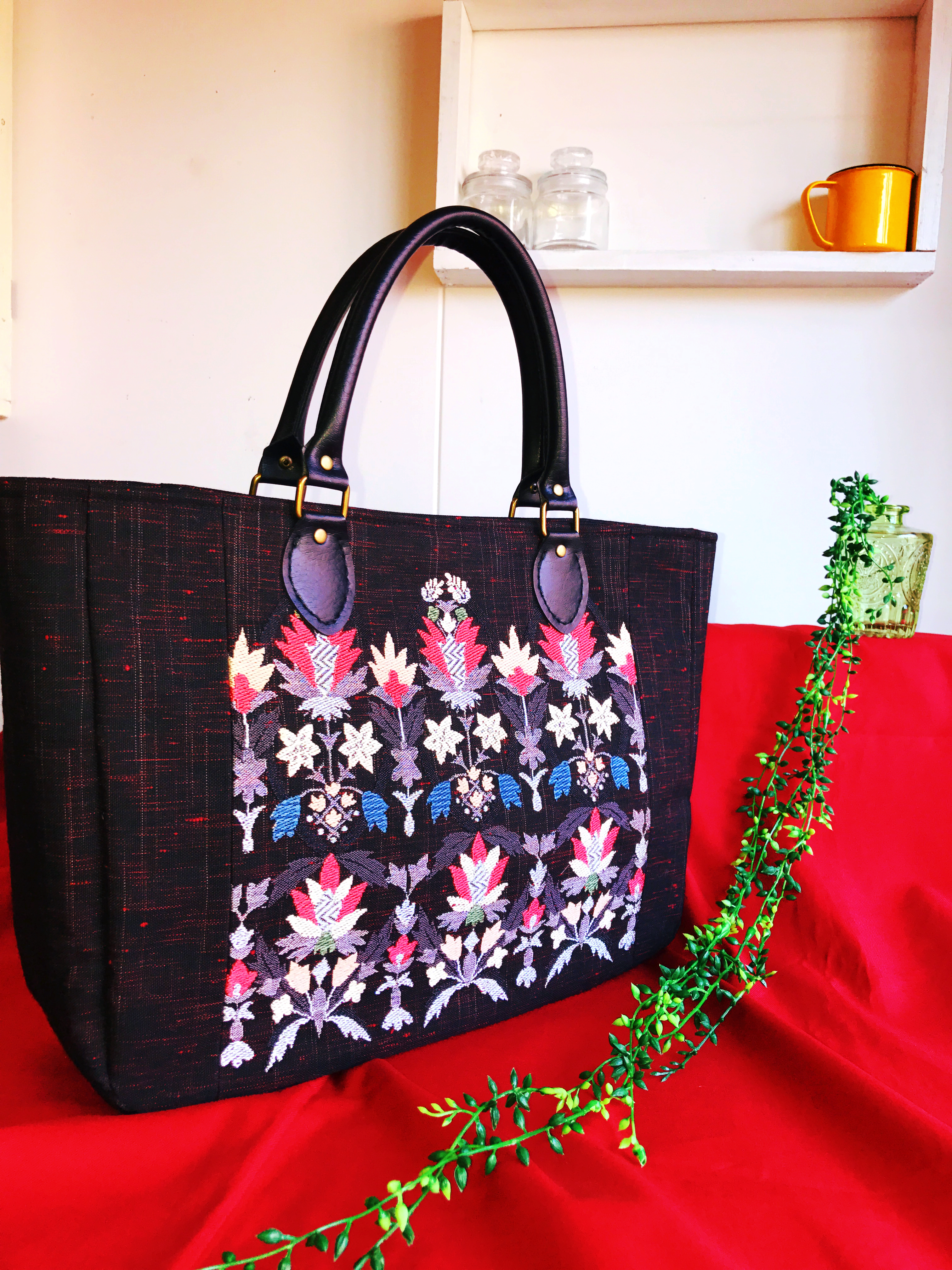 帯リメイクハンドバッグ実例 その3