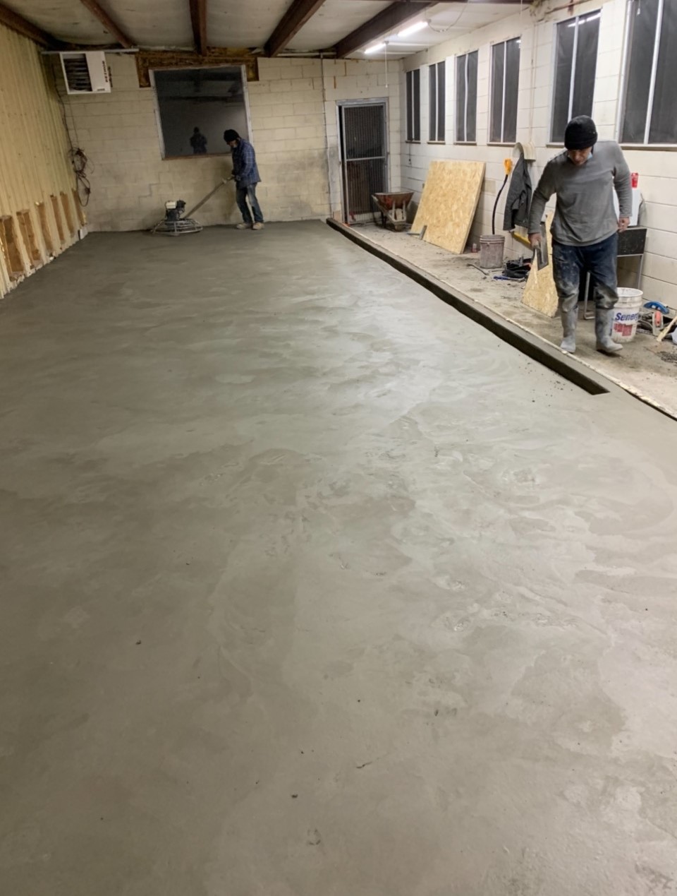 concrete garage