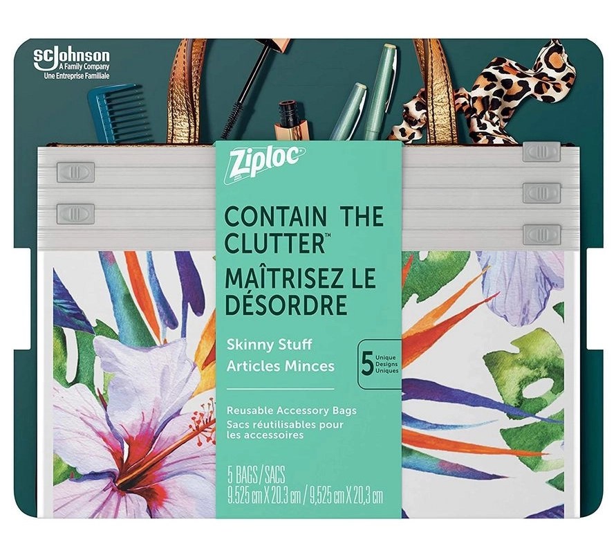 Ziploc Reusable Travel Makeup and Accessory Bags CTC Health