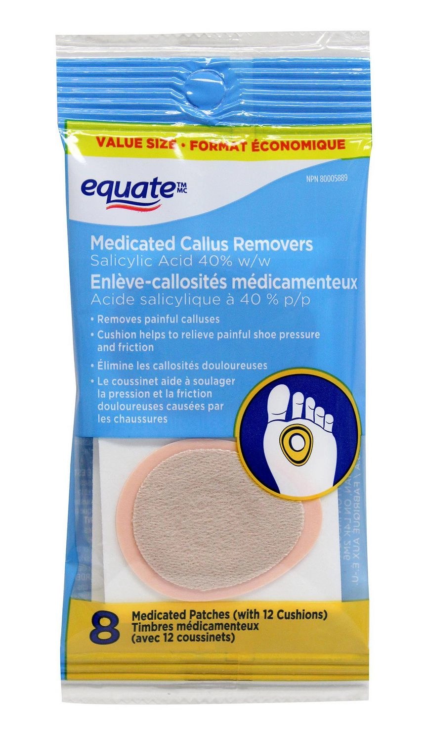 Equate Medicated Callus Removers Value Size CTC Health