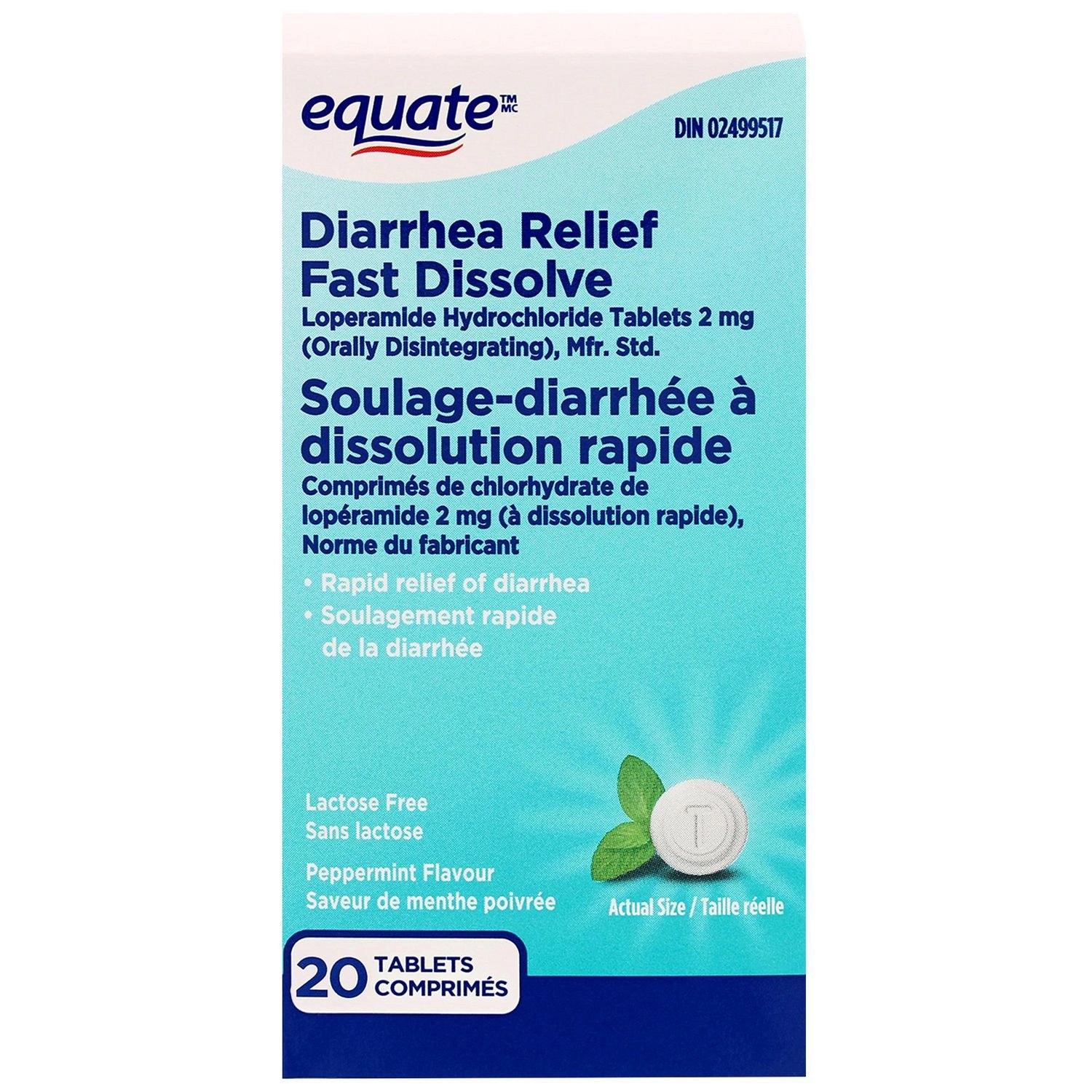 Diarrhea Relief Fast Dissolve 20 Tablets CTC Health