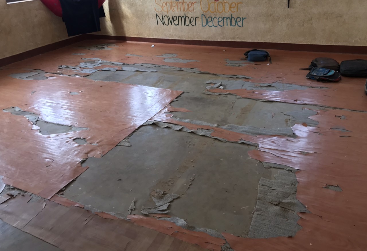 The school needed our help