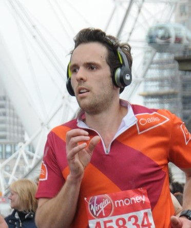 young man running