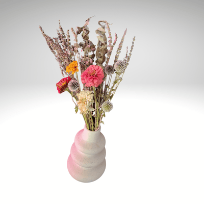Elegant Dahlias in Boho Vase