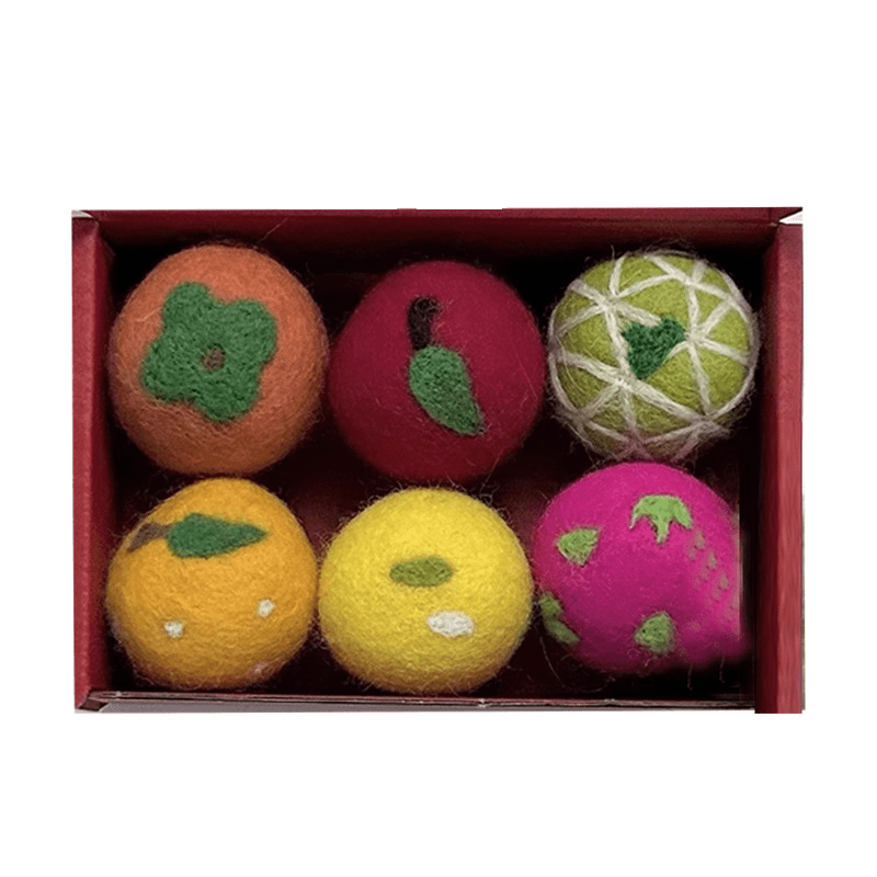 WhiskerWool Colorful Felt Balls