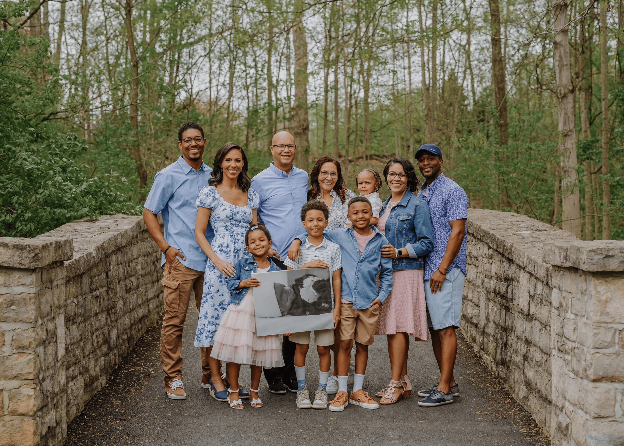 Miles' Mission Family outdoors