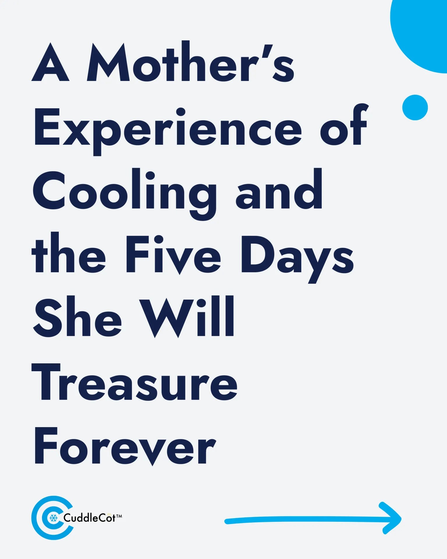 A mother's experience of Cooling and the five days she will treasure forever thanks to CuddleCot