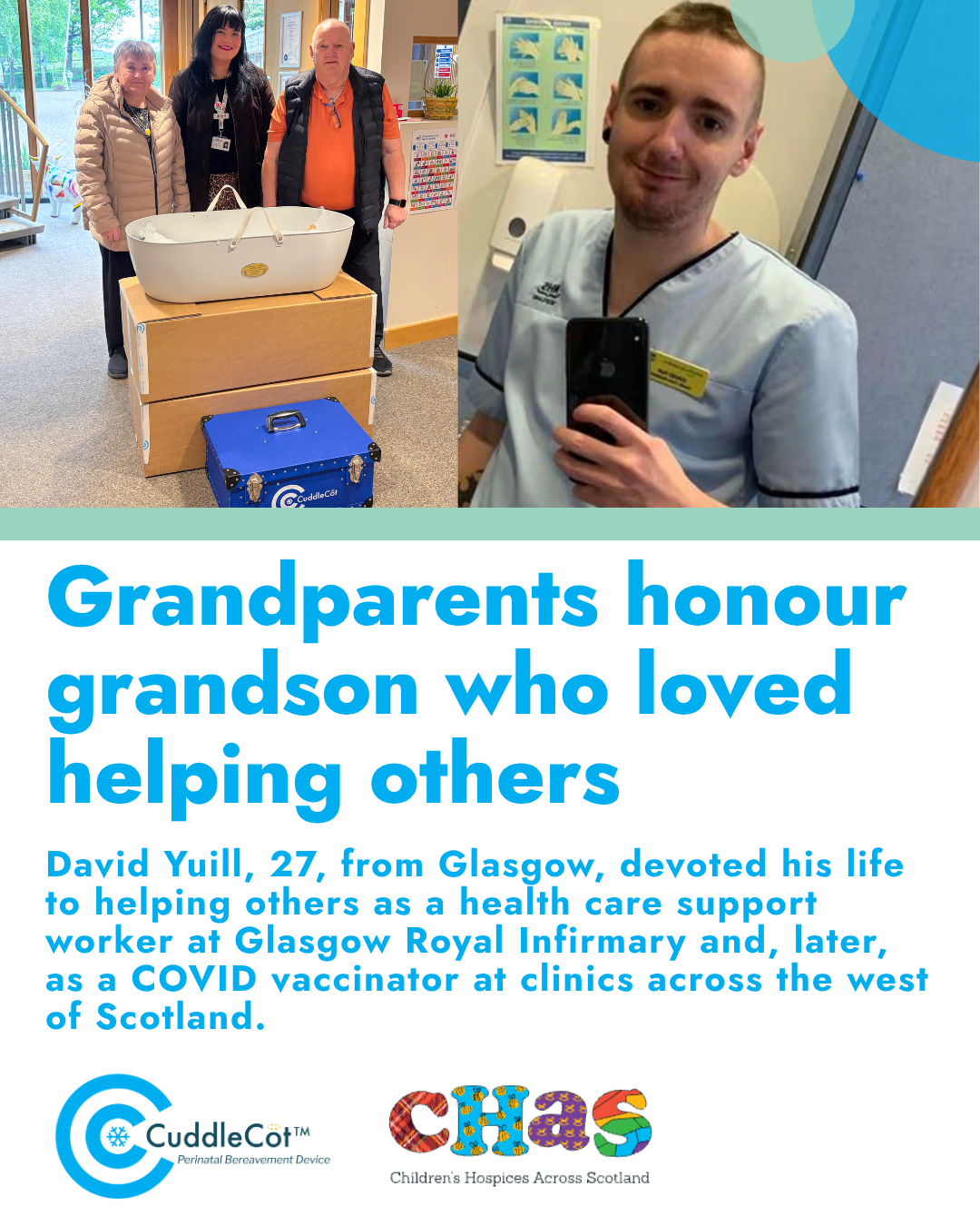 CuddleCot donated in hour of David Yuill
