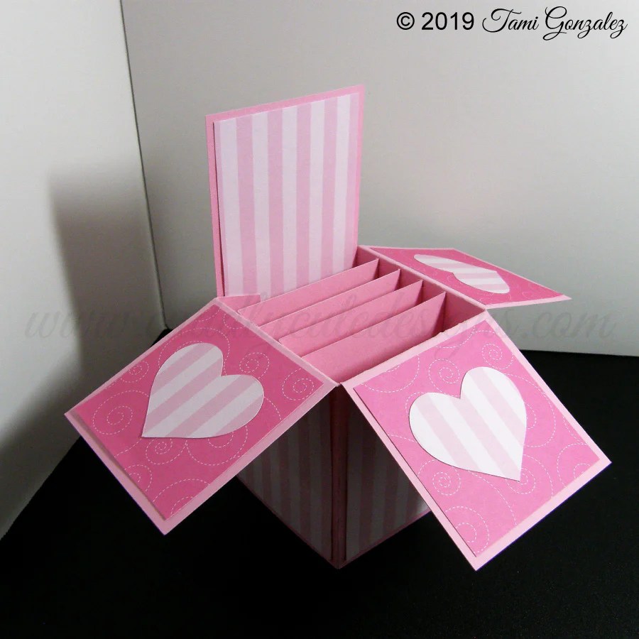 Exploding Card Box Template Cuddly Cute Designs