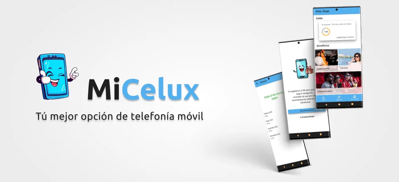 Portada MiCelux. Tiene un mockup.