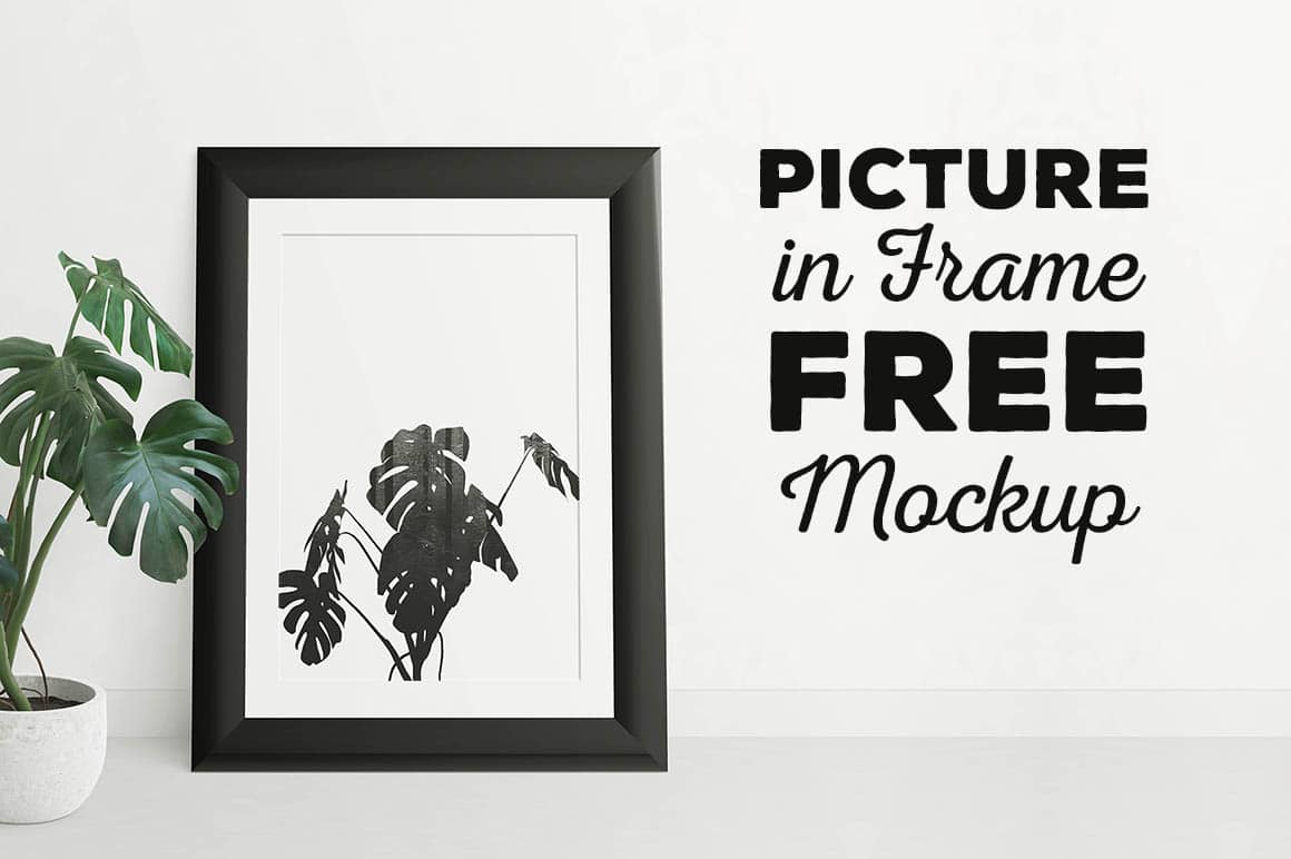 Image Featuring the best free mockups, fonts, and templates from the reputable sources. Free Mockup Black Framed Print Commercial Use Fonts Graphics Freebies