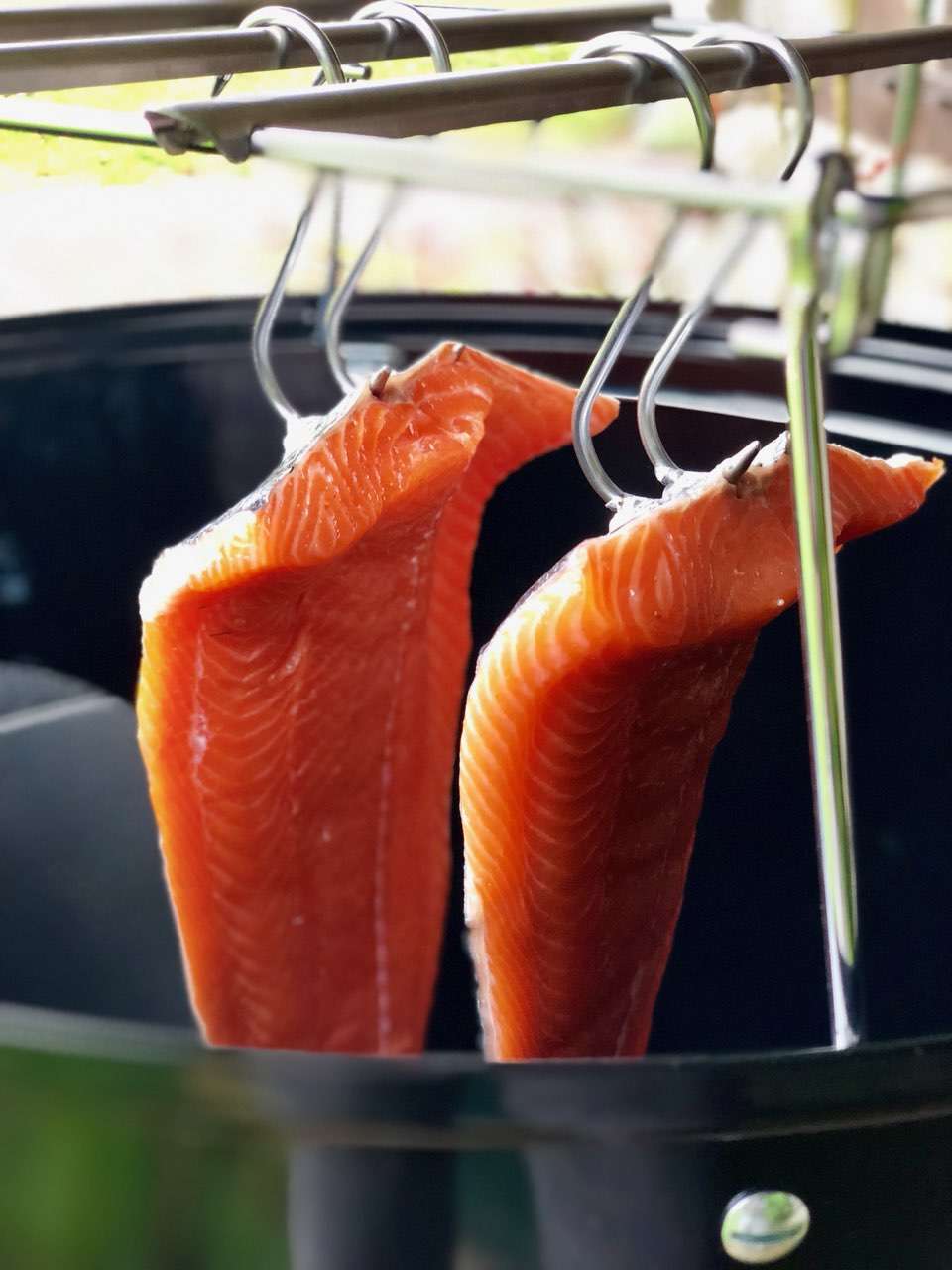 Saumon fumé maison au bois de hêtre