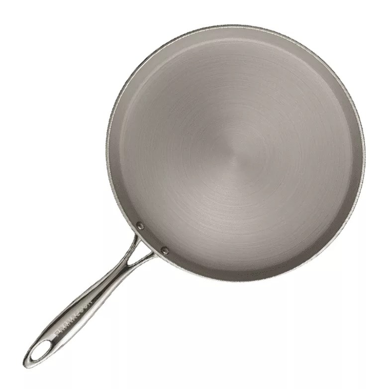 Pranacook crêpière 30 cm inox 18/10 triply sous fond blanc