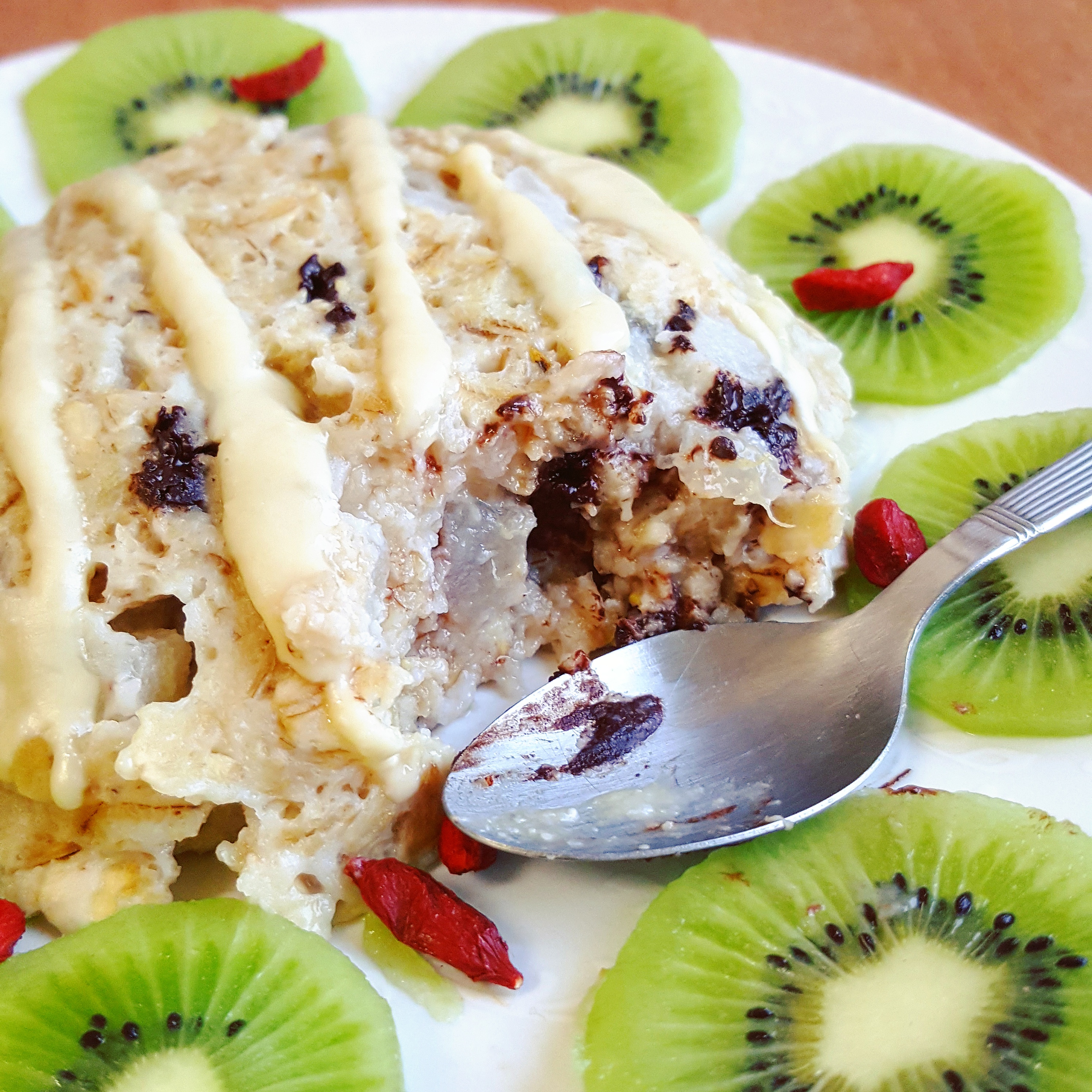 Bowlcake à la poire & aux pépites de chocolat Cuisine ta ligne