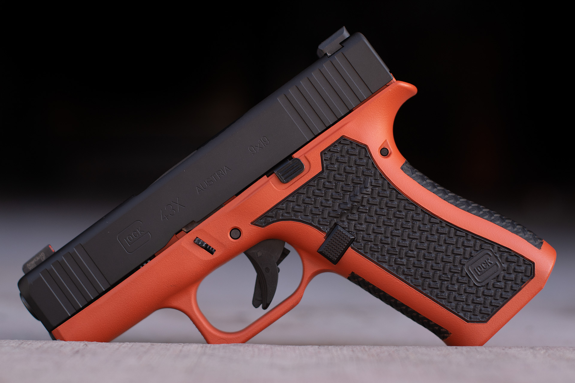 Culper Basketweave Laser StippleGen 4 and Gen 5 Black Glock