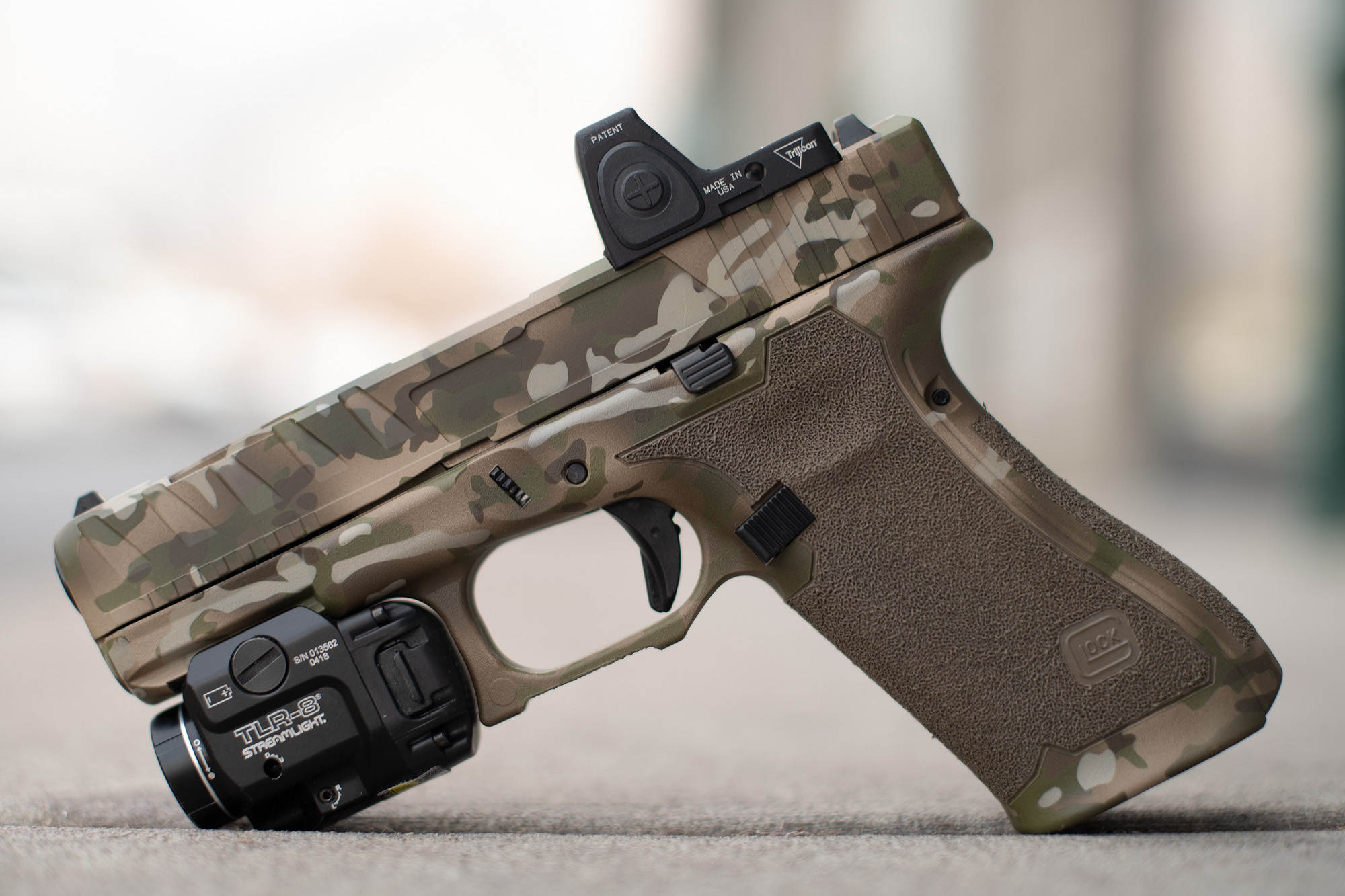 ‘Mamba’ with top windows – Slide Cut and Cerakote for Glock Not For 17L ...