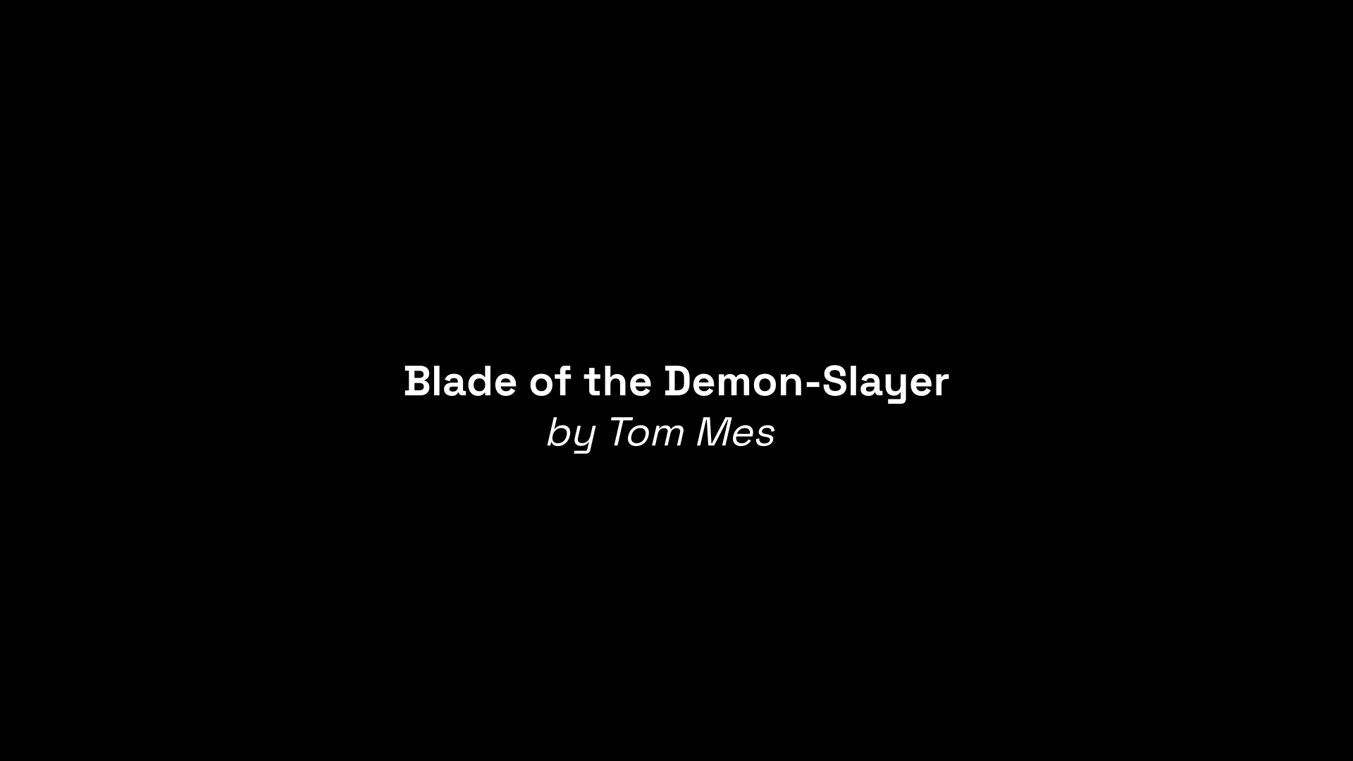 Demon of Mount Oe visual essay interview