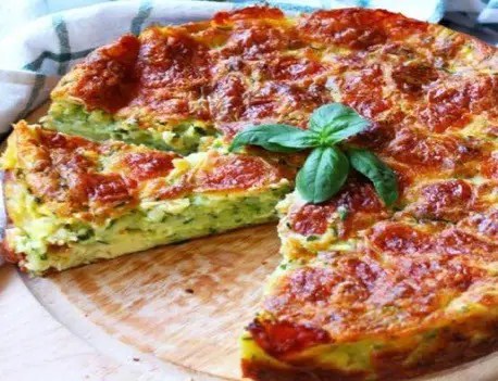 Gâteau moelleux aux courgettes râpées et mozzarella