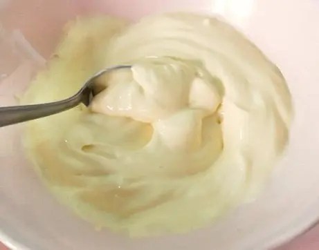 Mayonnaise légère sans huile crémeuse dans un bocal