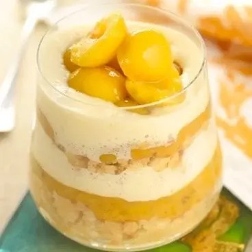 Tiramisu aux mirabelles et au mascarpone en verrine