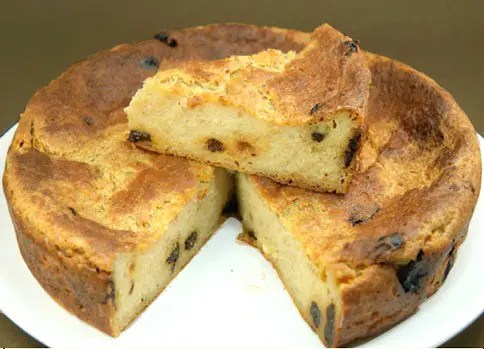 Poudingue de Dunkerque au pain rassis et raisins