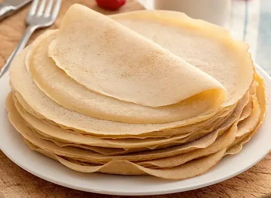Crêpes bressanes à la farine de gaudes, spécialité de Bresse
