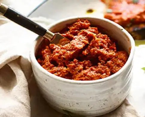Pesto rouge aux tomates séchées et amandes
