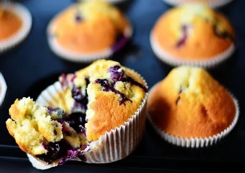 Muffins moelleux aux myrtilles maison
