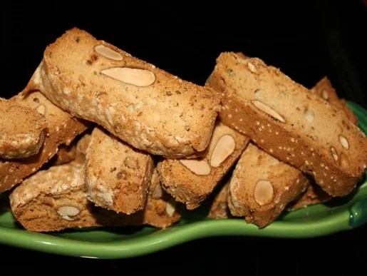 Croquants aux amandes de Provence, tranches dorées deux fois cuites