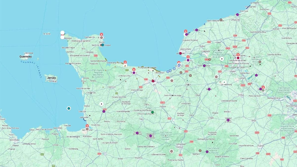 Interactive Normandy Tourist Map Normandy Tourist Map.webp