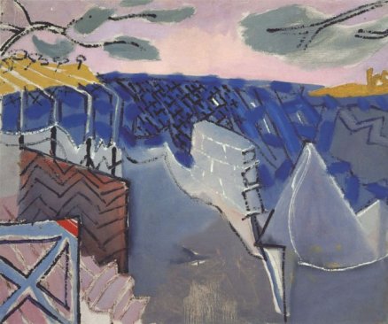 La Garoup, Cap d'Antibes : January 1949, 1949, Patrick Heron, huile sur toile, 63,5 x 76,2 cm, source Waddington Custot gallery, London © Estate of Patrick Heron. All Rights Reserved, DACS 2016