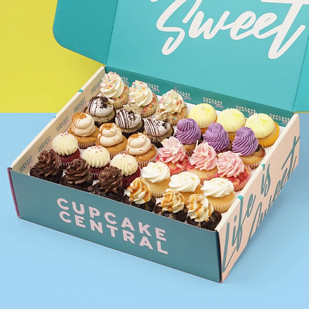 30 Mini Cupcake Gift Box Same Day Delivery Cupcake Central