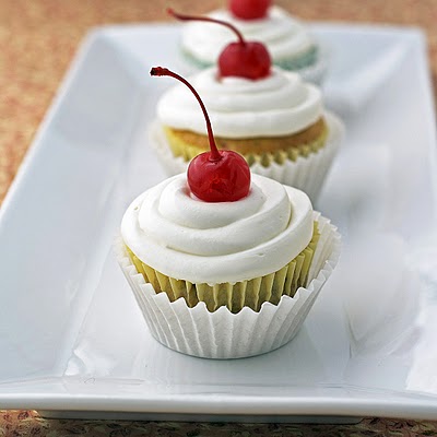 Banana Split Cupcakes