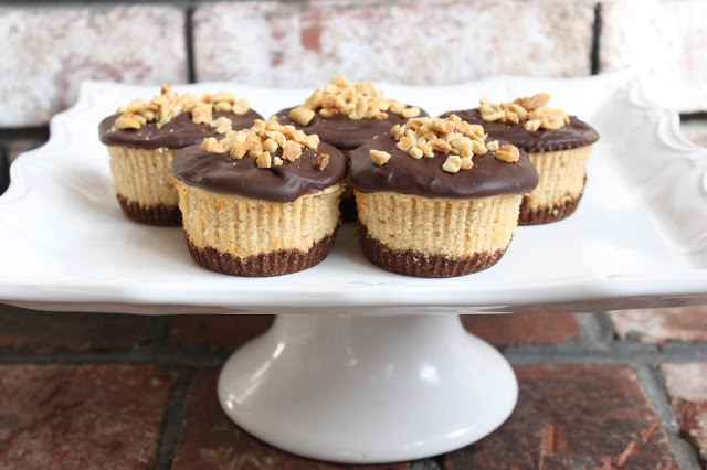 Chocolate Peanut Butter Cheesecakes