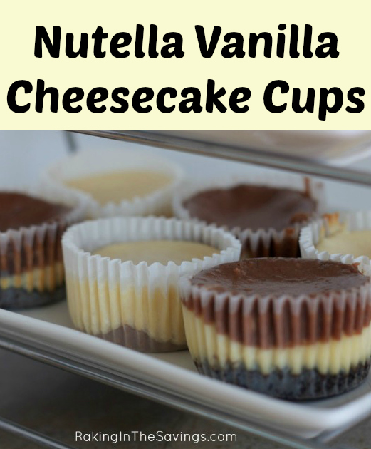 Nutella Vanilla Cheesecake Cups